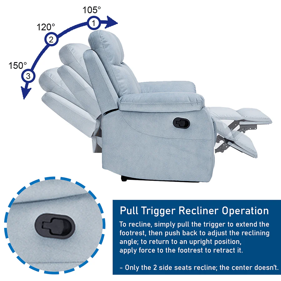 Morgan 3 Seater Recliner - Image 14