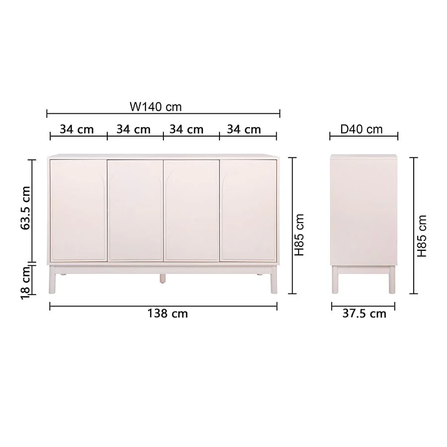 Natali 4 Door Cabinet - Image 15