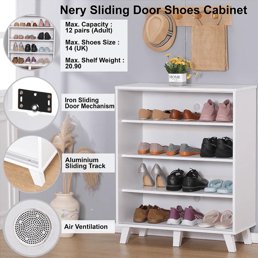 Nery Sliding Shoe Cabinet - Image 13