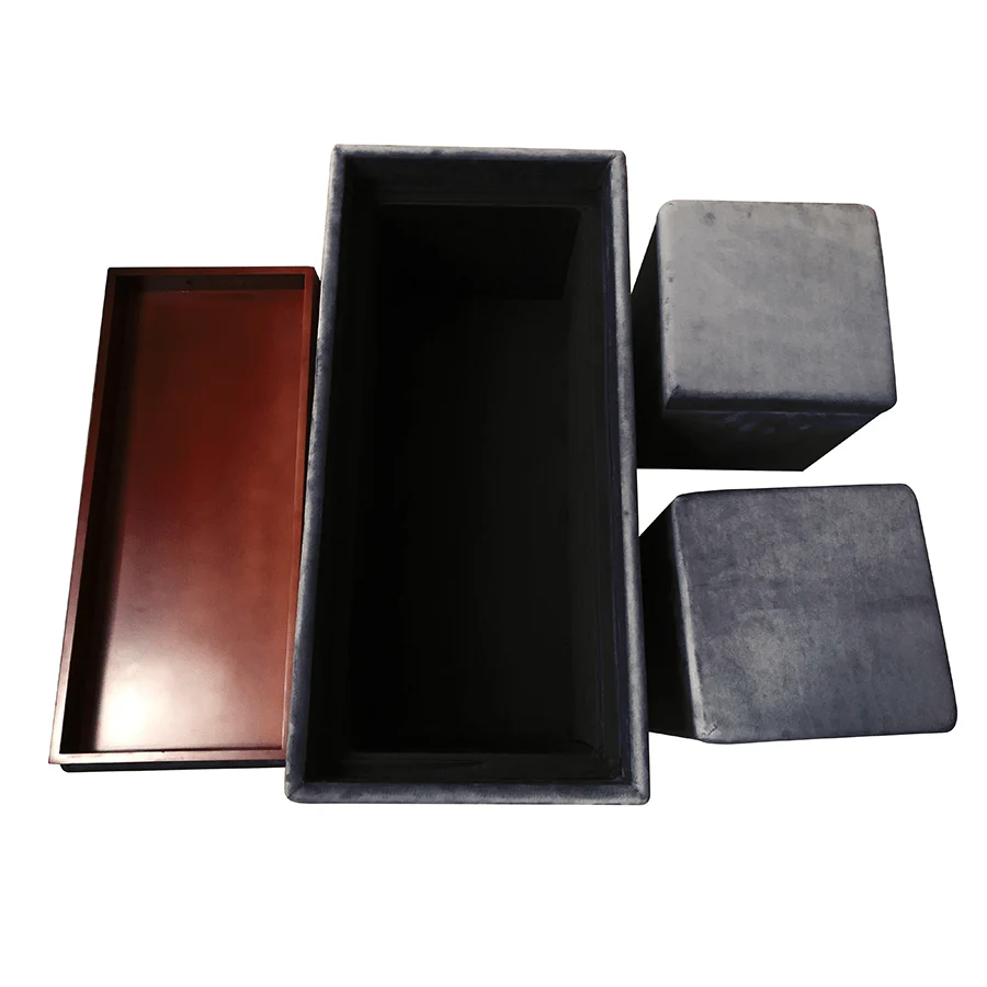 Nico Set of 3 Storage Bench with Ottoman - Image 23