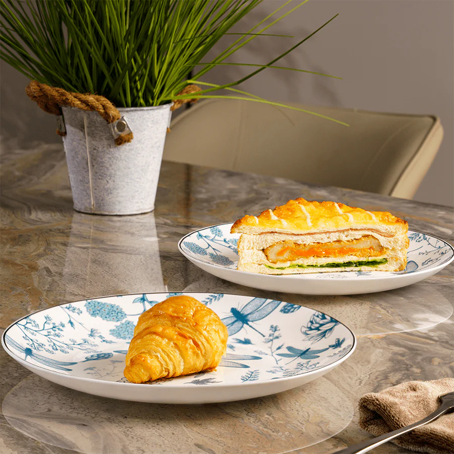 Nyra Opalware Side Plate - 4pc Set - Image 3