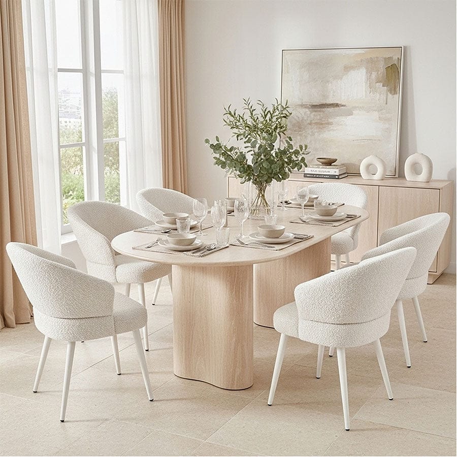 Olivia 6 Seater Dining Set - Image 4