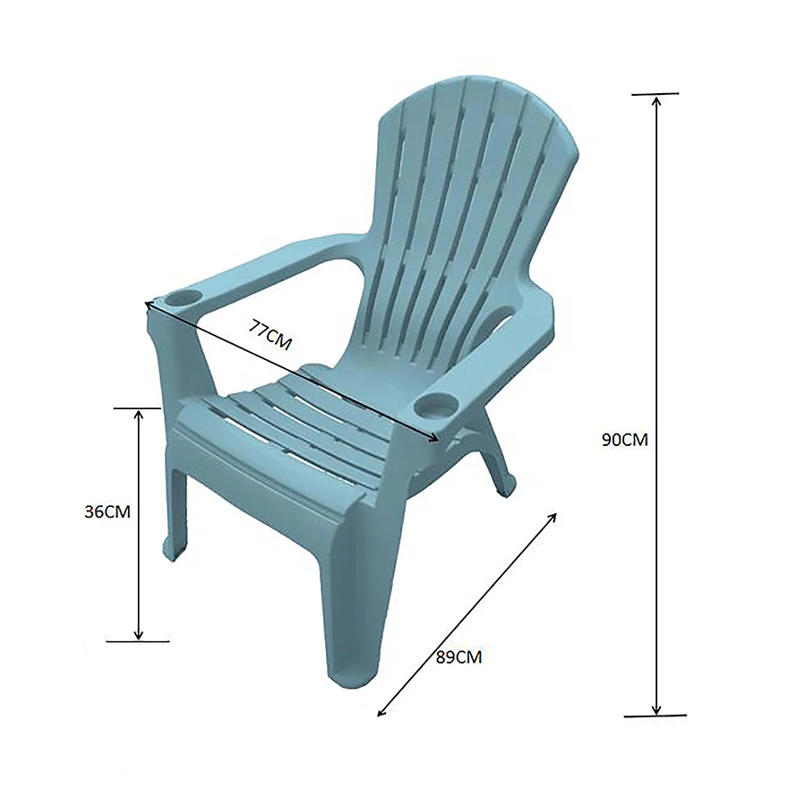 Paloma Plastic Outdoor Lounger - Image 11