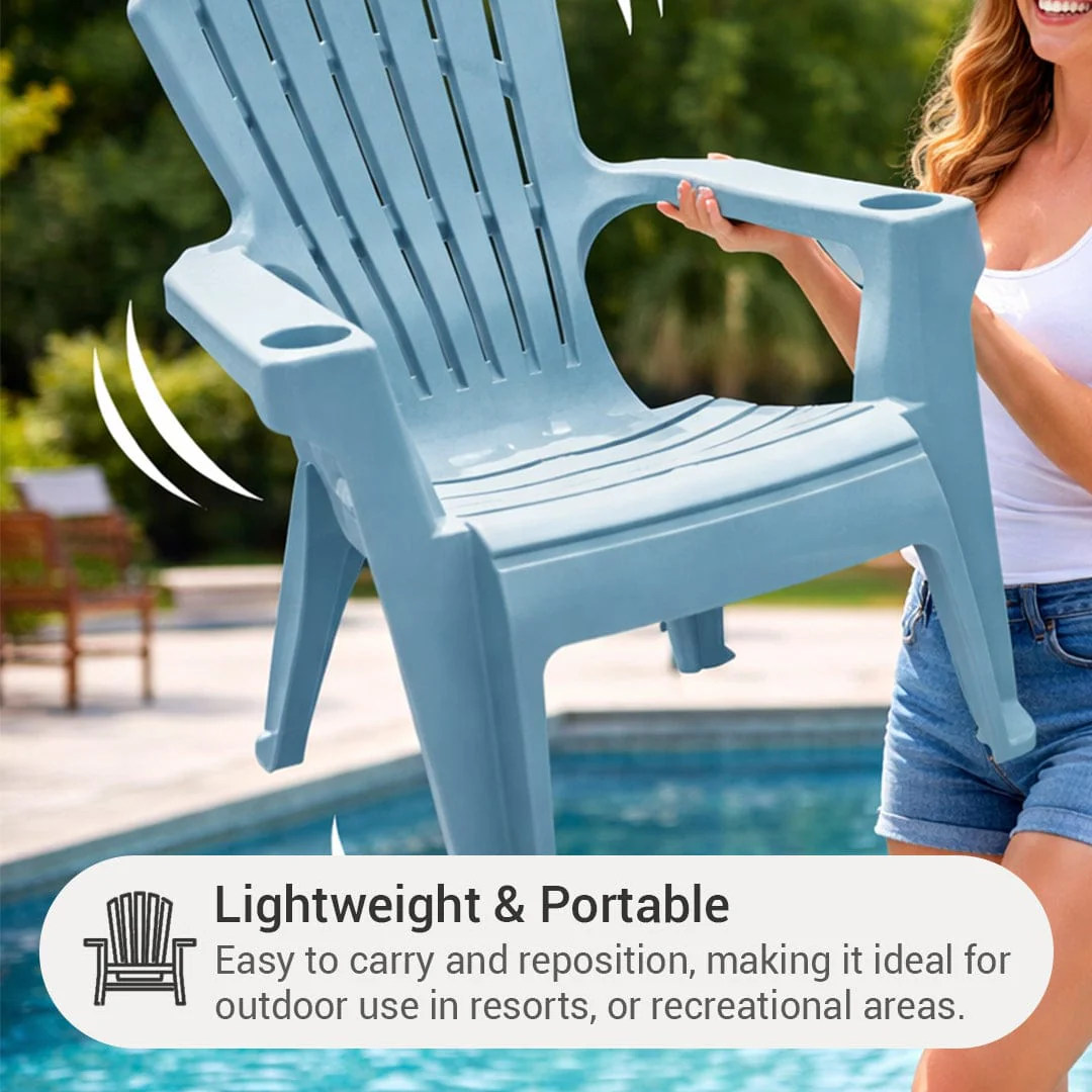 Paloma Plastic Outdoor Lounger - Image 4