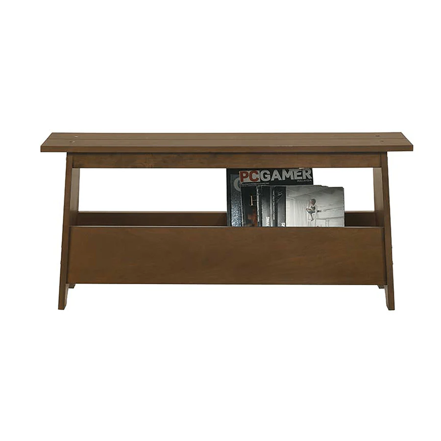 Pasha Wooden Bench with Storage - Image 5