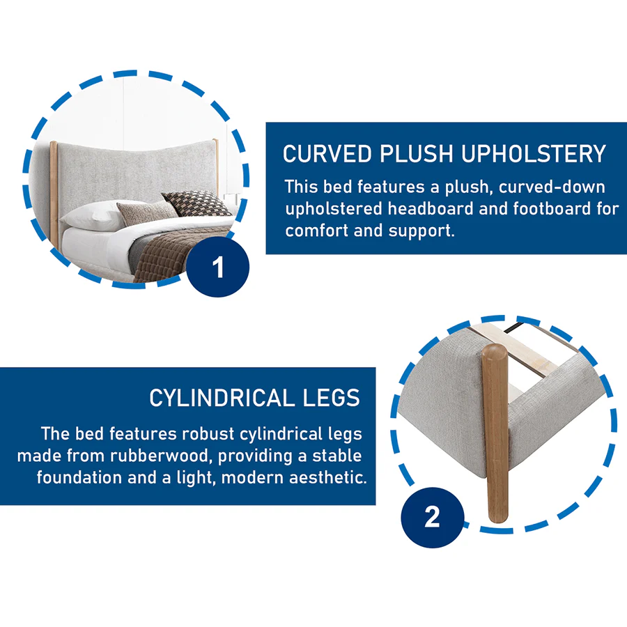 Quinton Upholstered Bed - Image 21