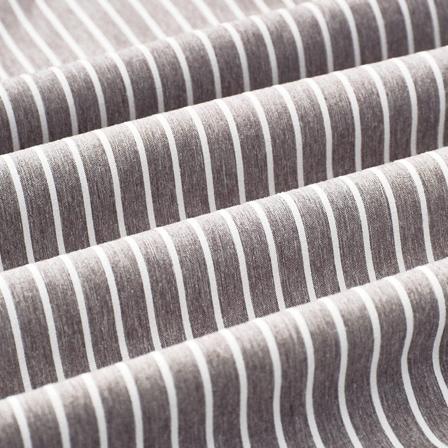 Reversible Stripe Khaki Pillowcases - Image 3