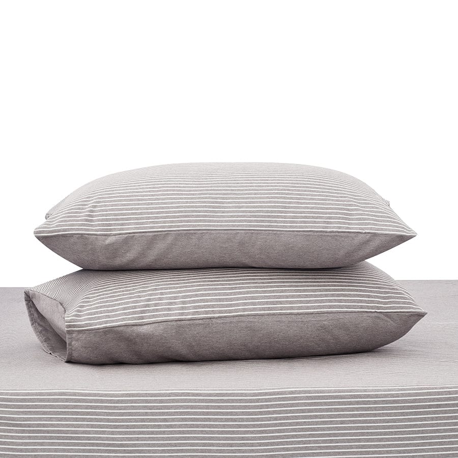 Reversible Stripe Khaki 4pc Flat Sheet Set - Image 14