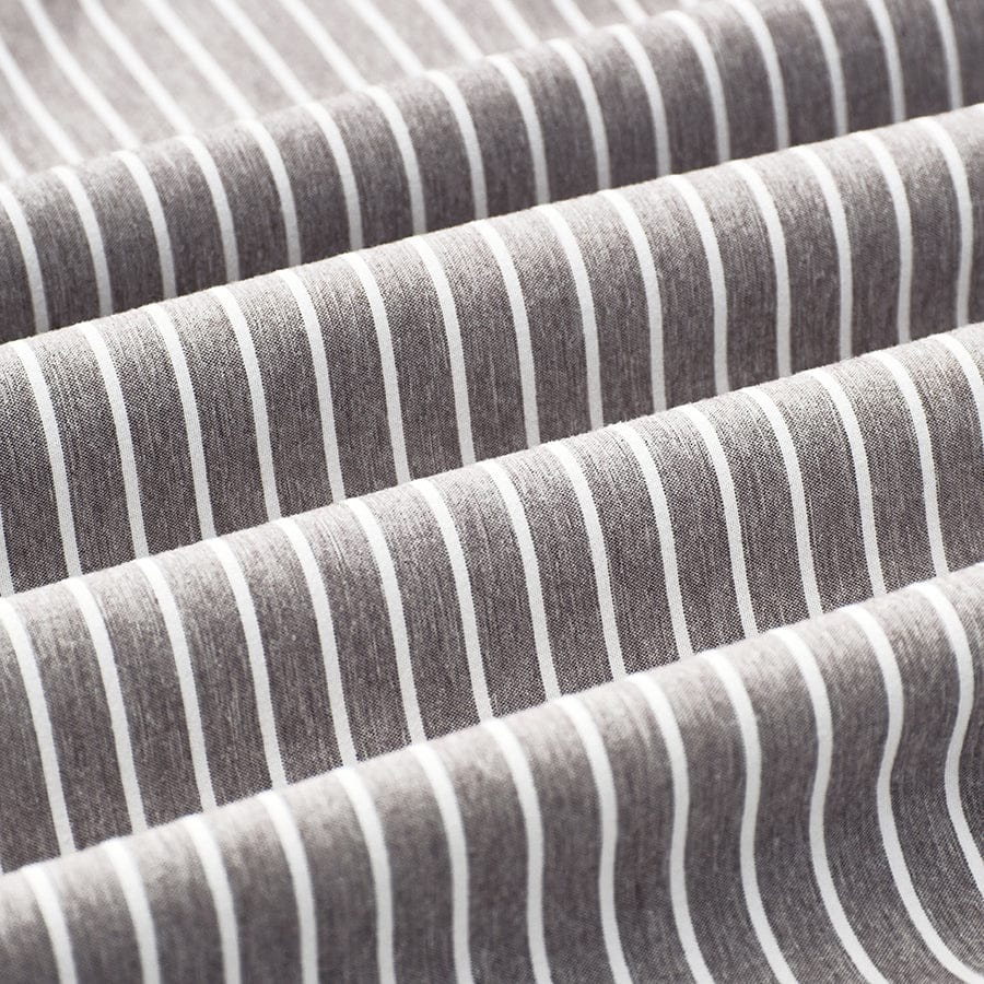 Reversible Stripe Khaki 4pc Flat Sheet Set - Image 7