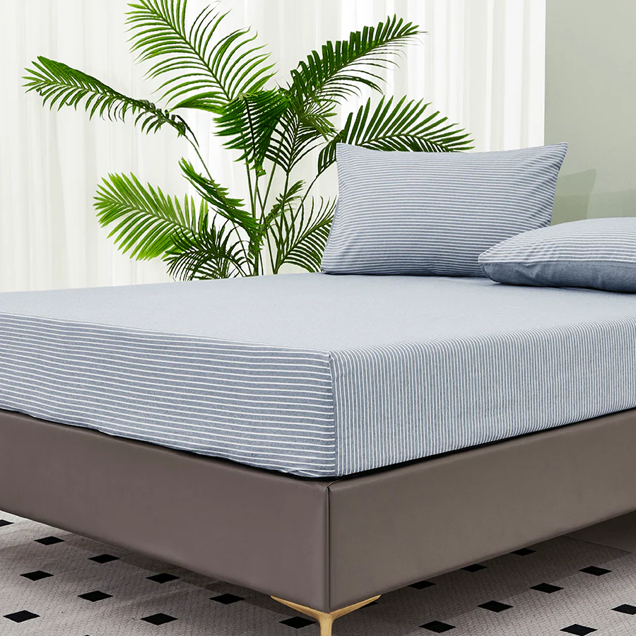 Reversible Stripe Stardew 4pc Sheet Set - Image 3