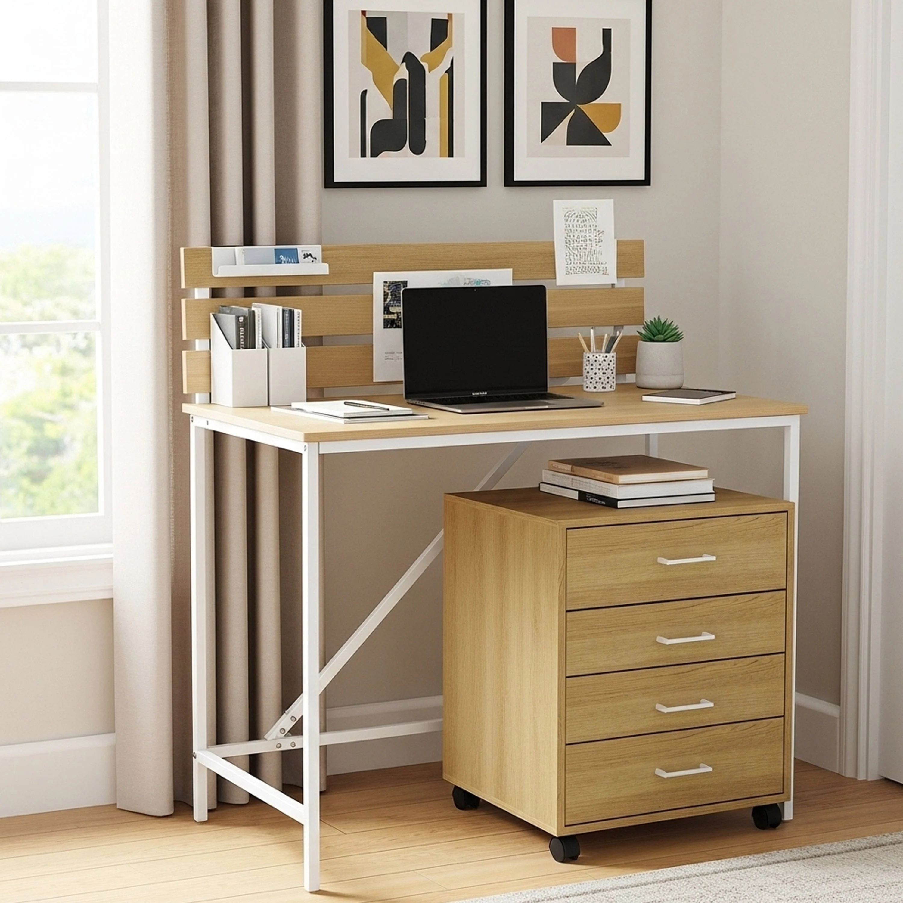 Rhys 4 Drawer Pedestal - Image 4