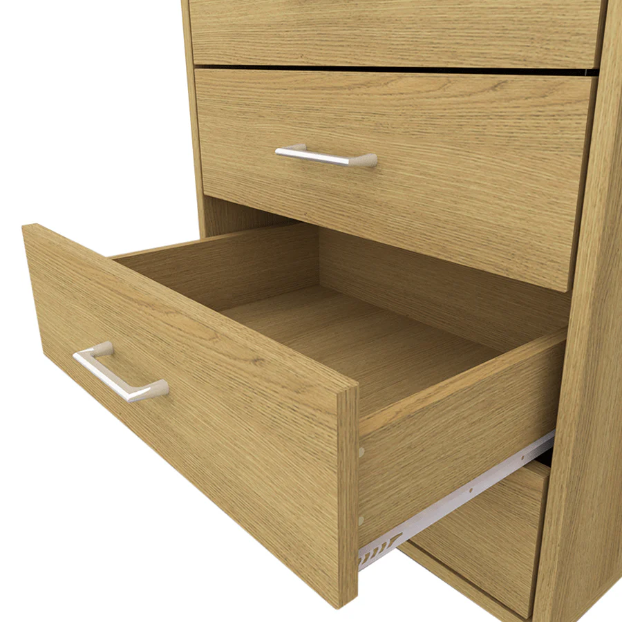 Rhys Tall 4 Drawer with Door Pedestal - Image 8