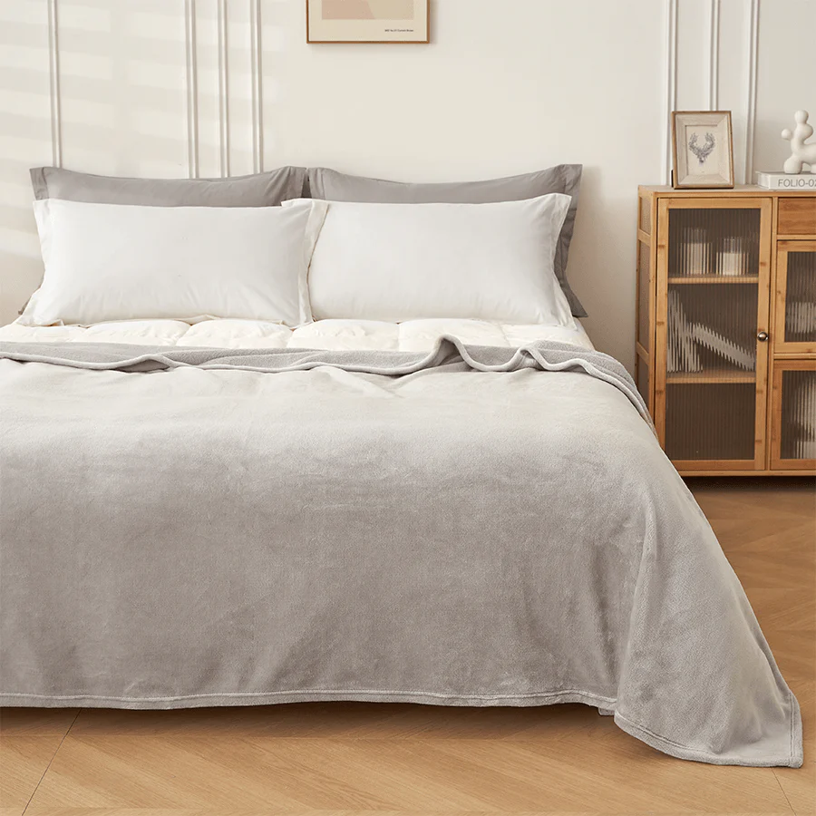 Rion Plain Bedspread - Gray - Image 6