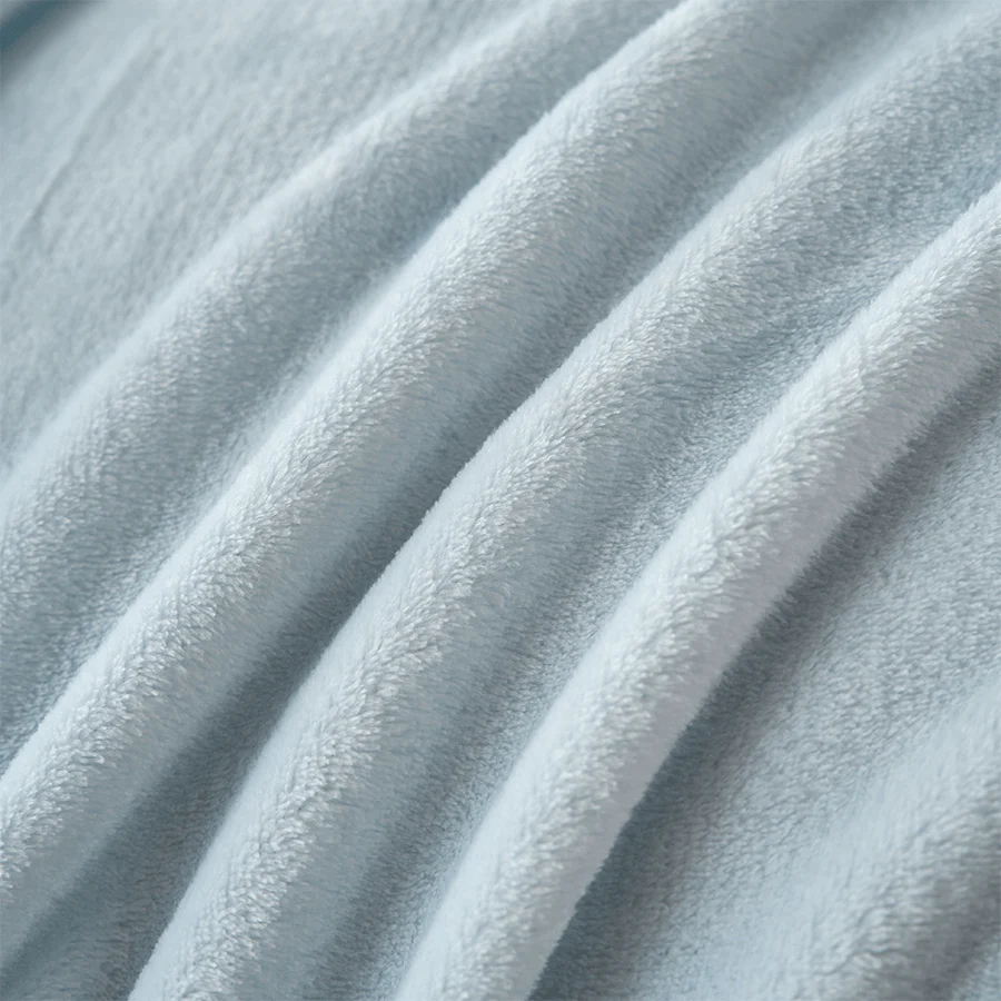 Rion Plain Bedspread - Light Blue - Image 6