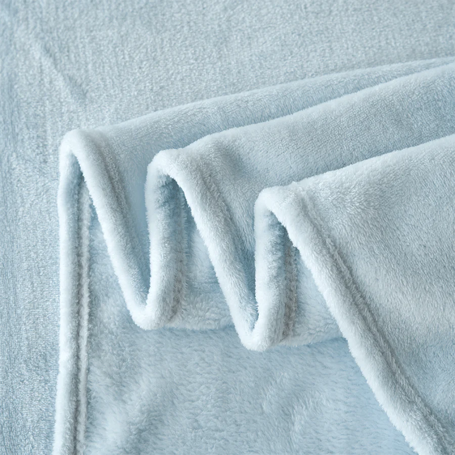Rion Plain Bedspread - Light Blue - Image 7