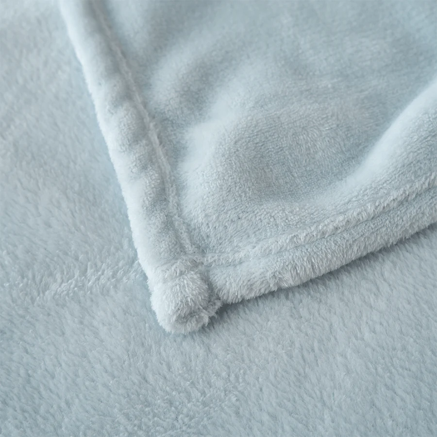 Rion Plain Bedspread - Light Blue - Image 8