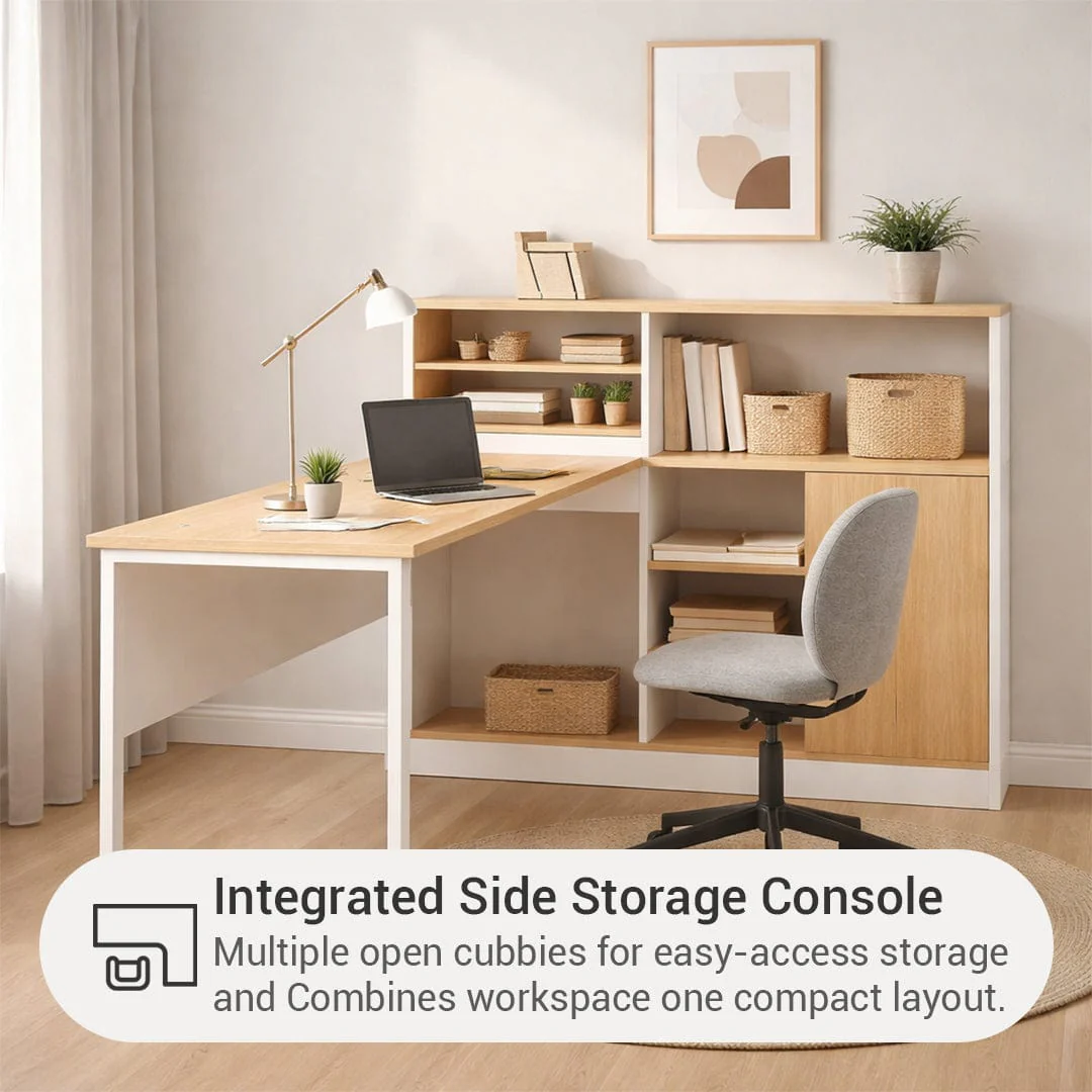 Rollins 1S Desk with Storage Cabinet - Image 3