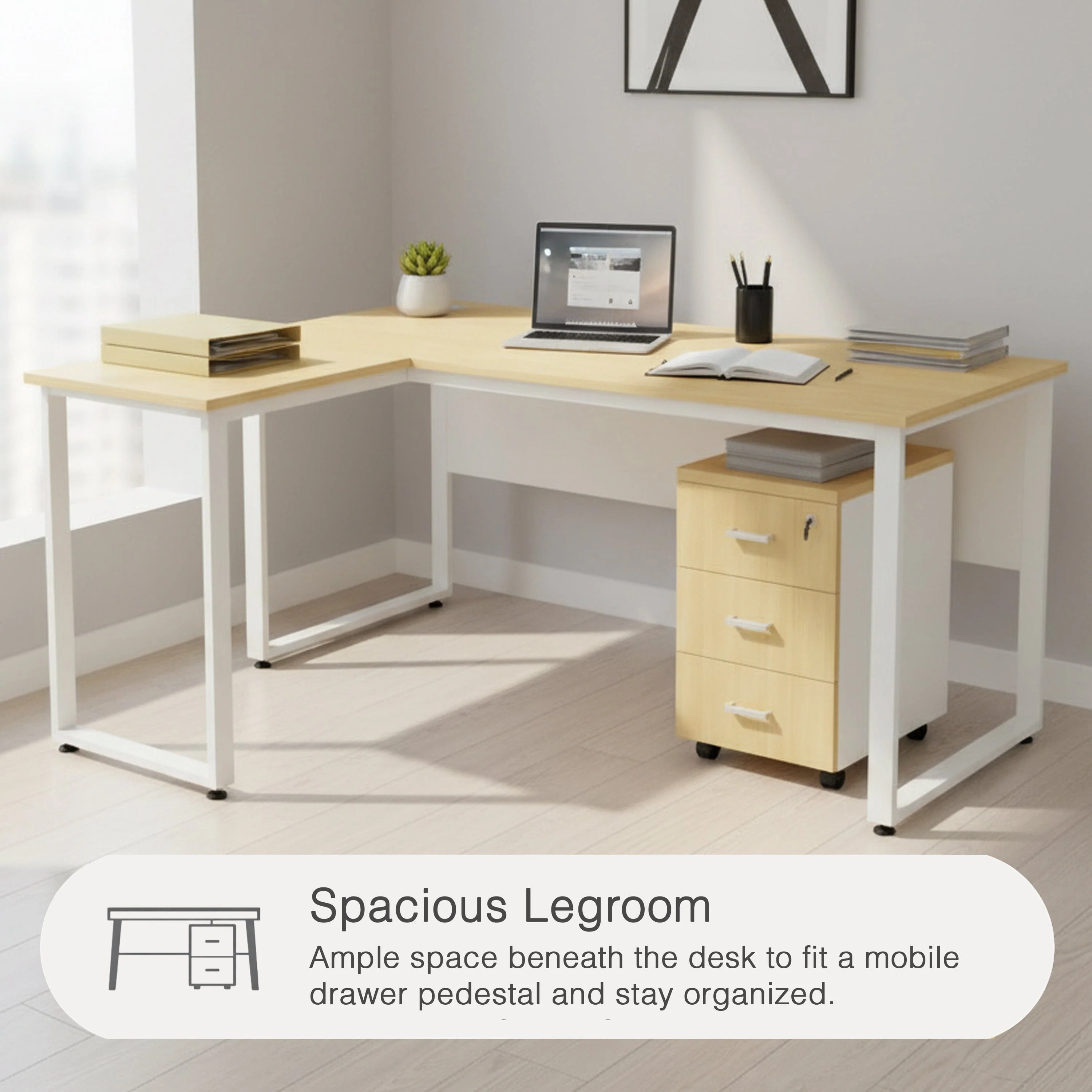 Rollins Left or Right L-shape Desk - Image 3