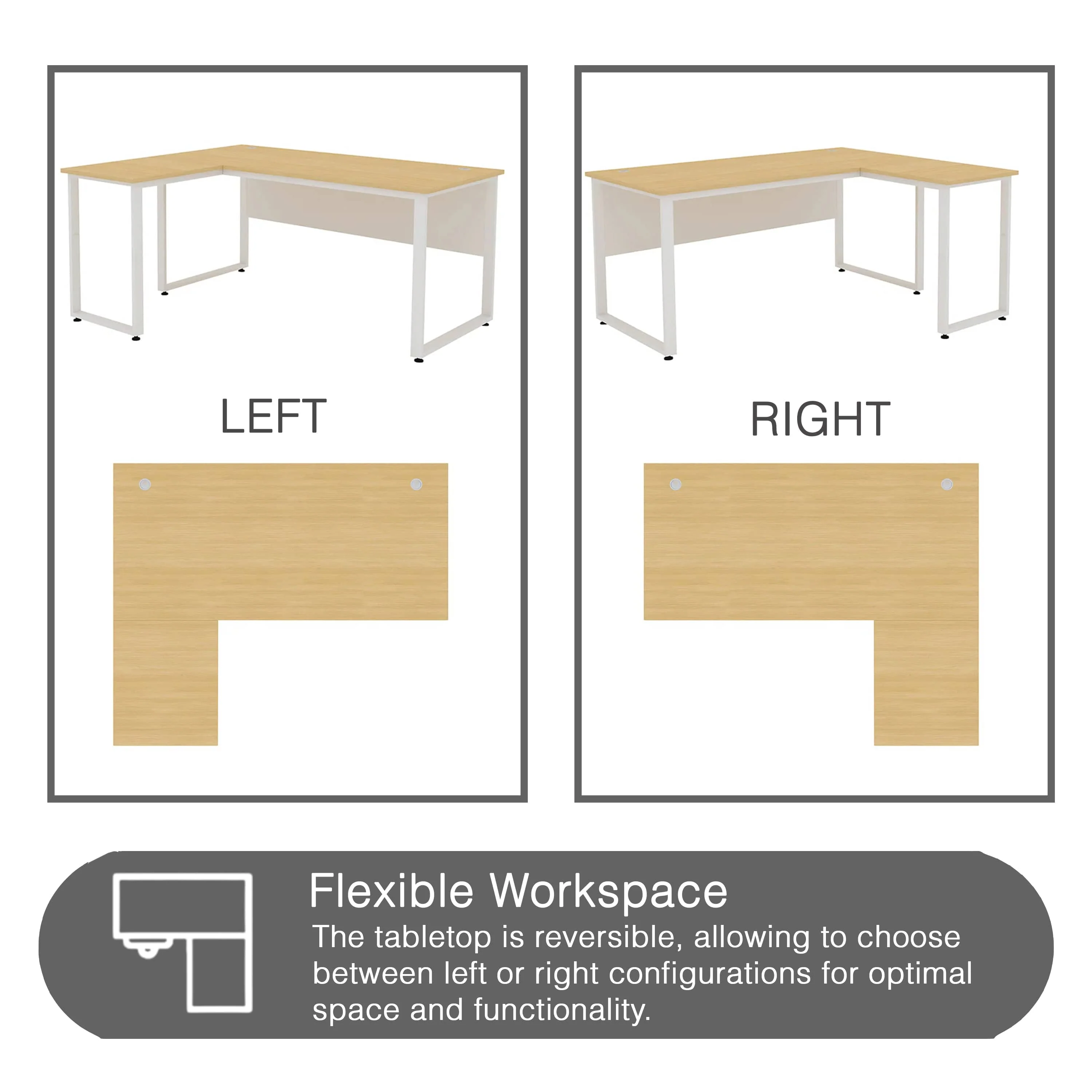 Rollins Left or Right L-shape Desk - Image 4