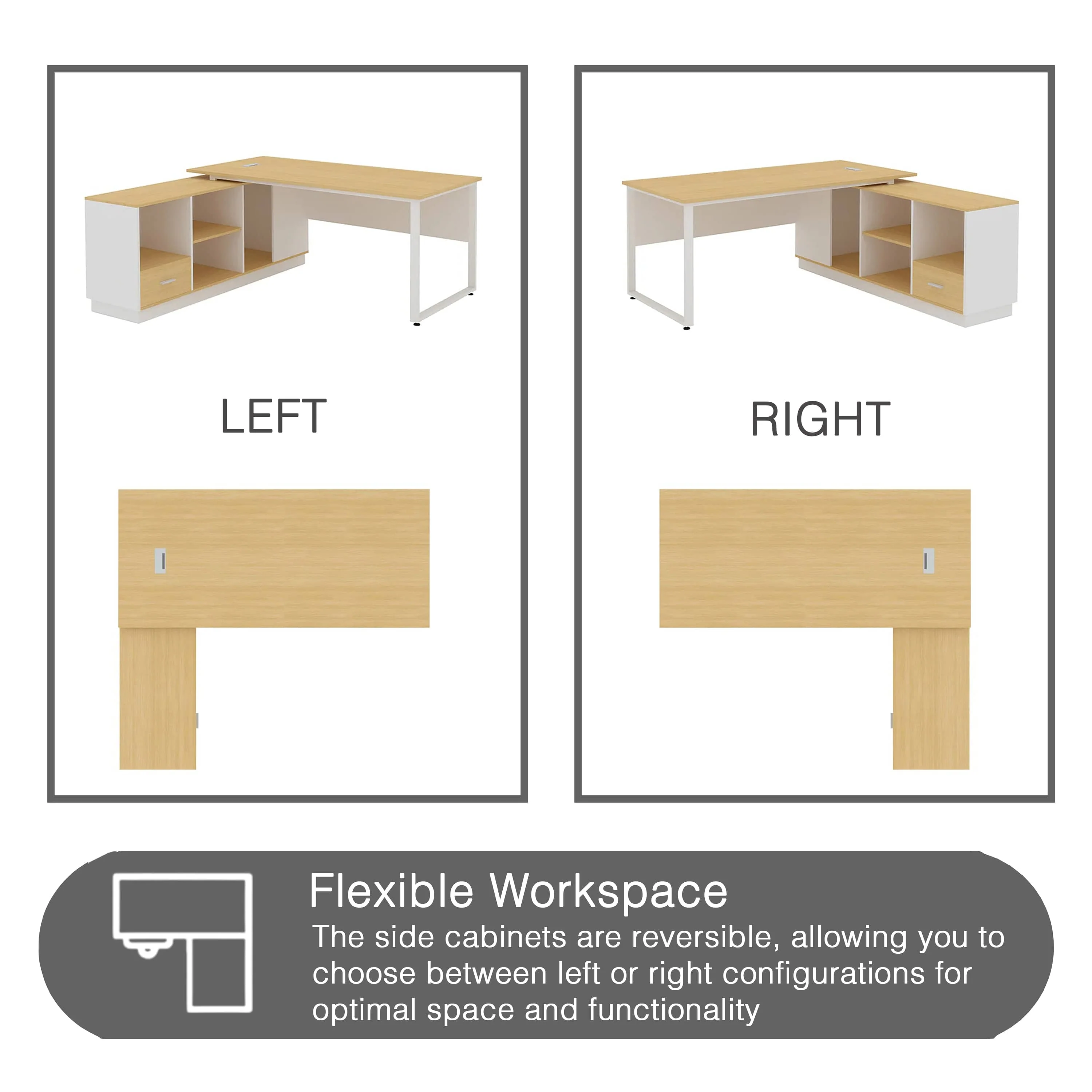 Rollins Left/Right Executive Desk - Image 6
