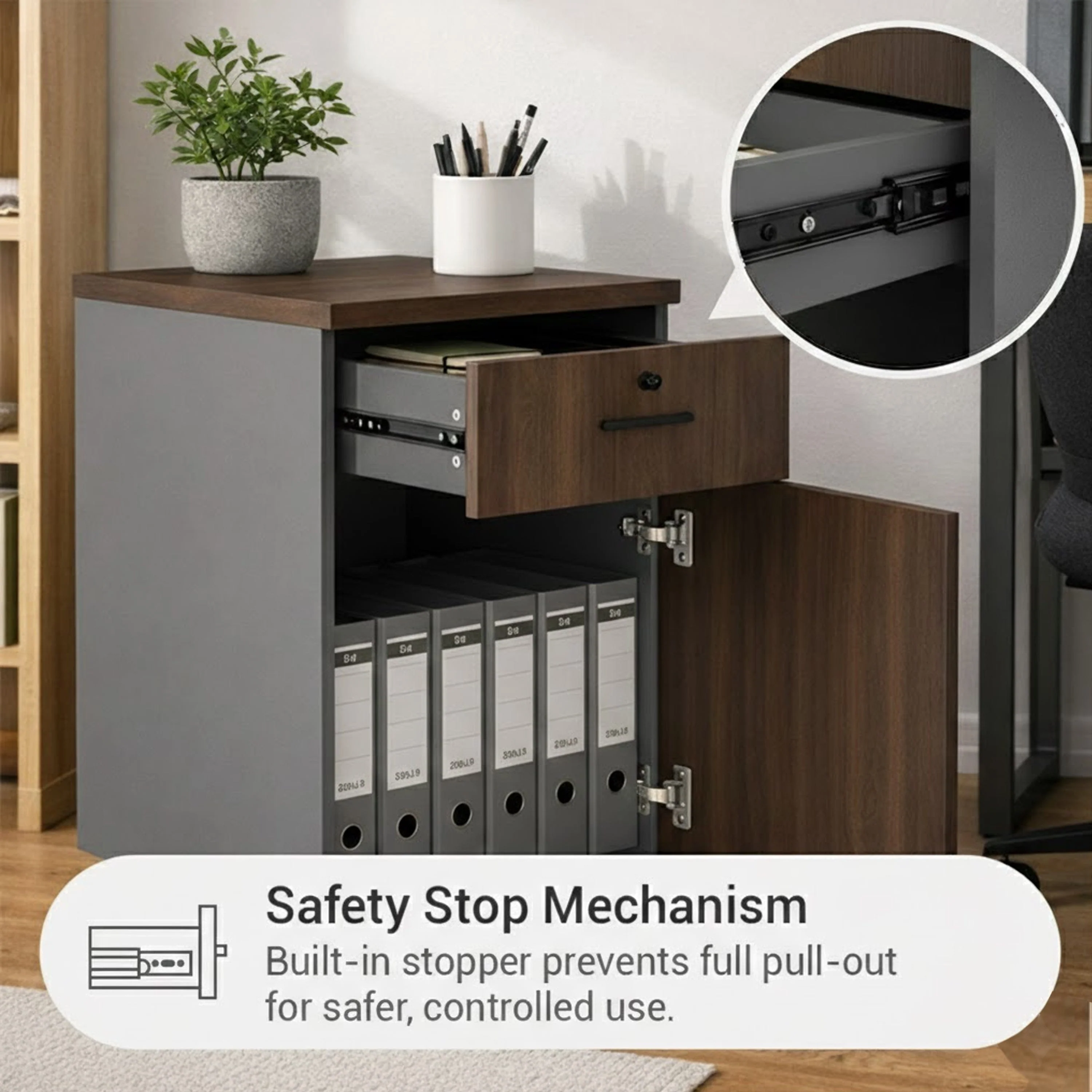 Rollins Mobile with 1 Door Pedestal - Image 4