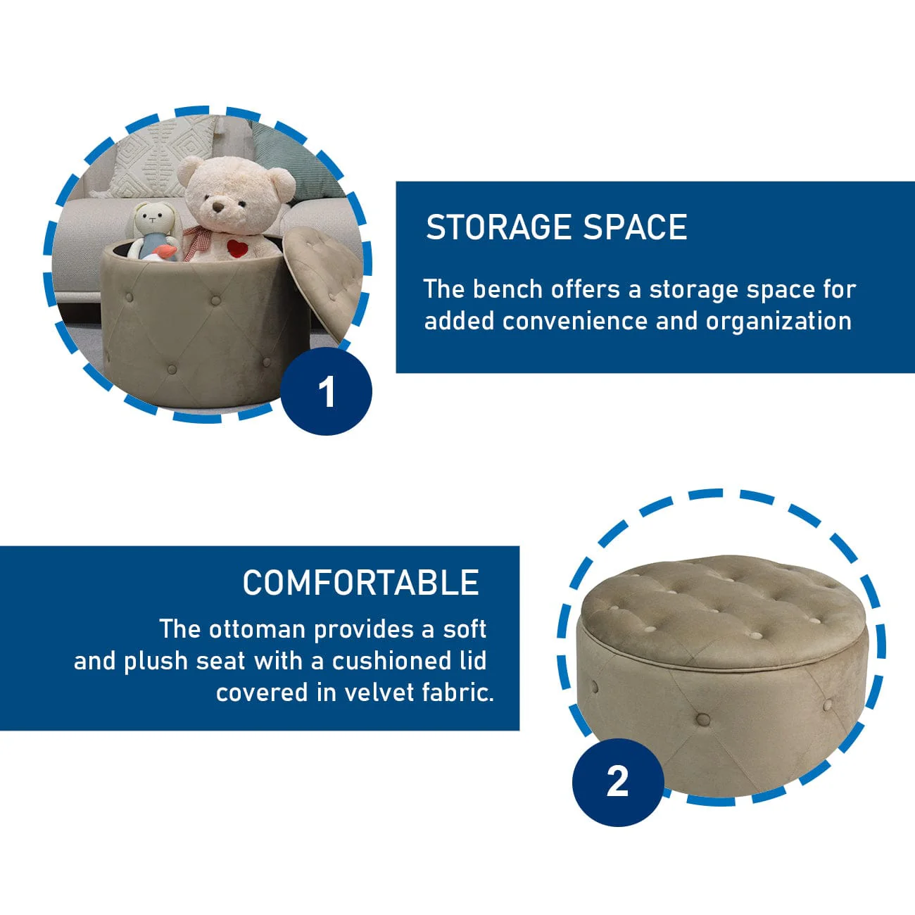 Roma Tufted Storage Ottoman - Image 15