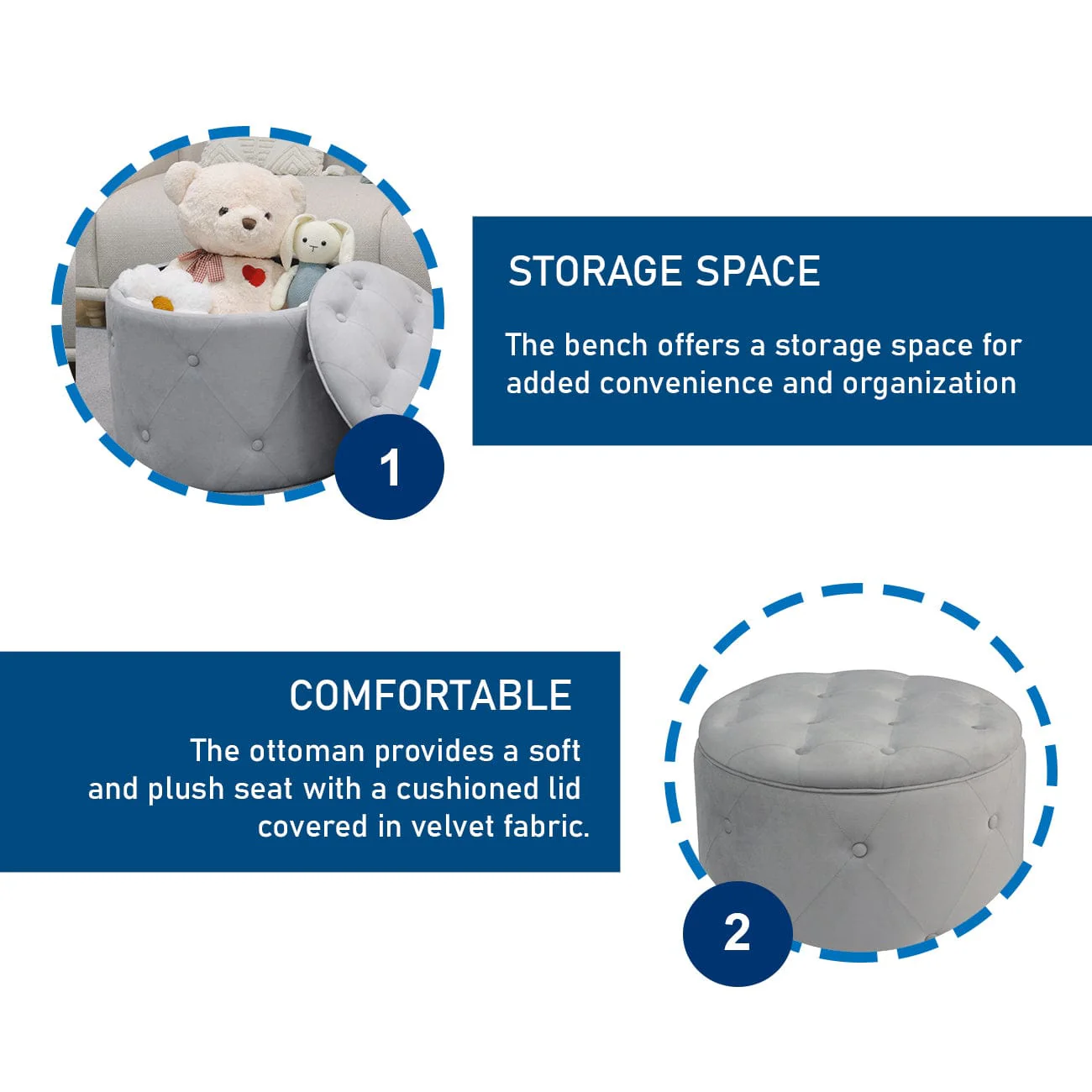 Roma Tufted Storage Ottoman - Image 8