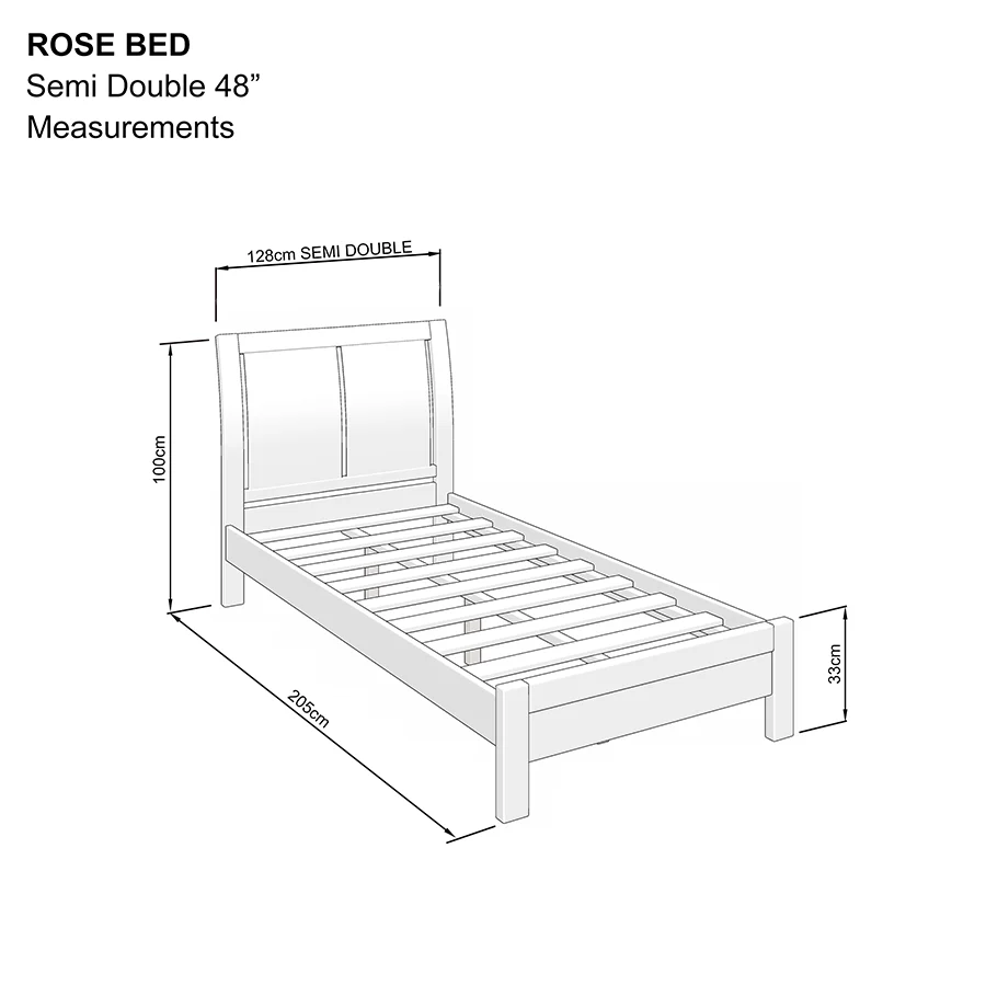 Rose 48x75" Bed - Image 15