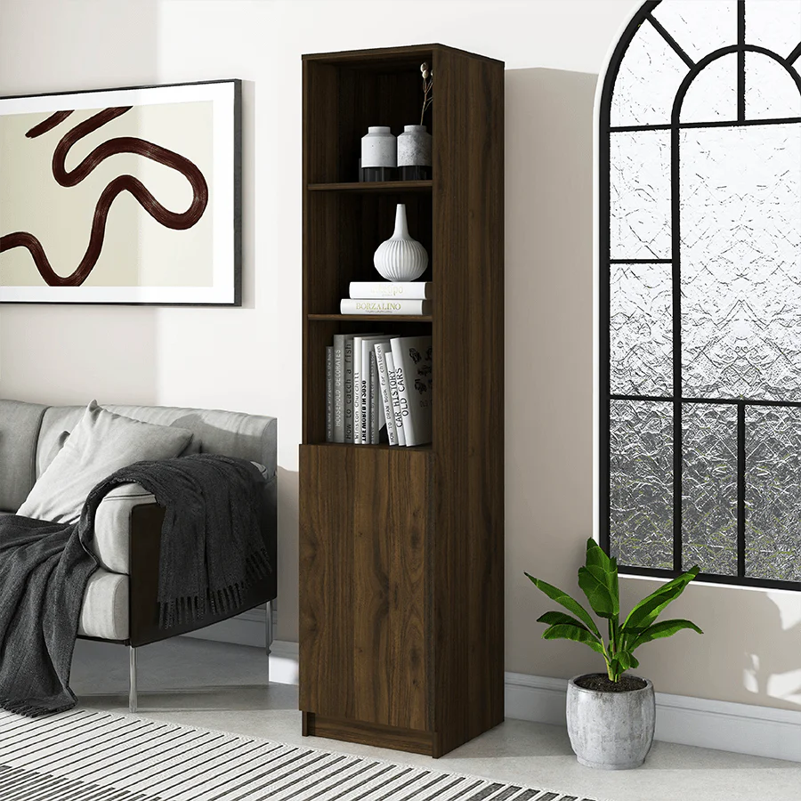 Russel 40 cm Narrow 1 Door Bookcase - Image 15
