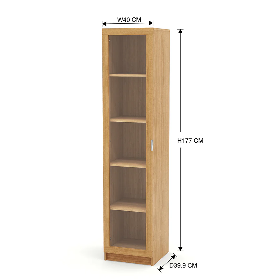 Russel 40 cm Narrow Display Cabinet - Image 24