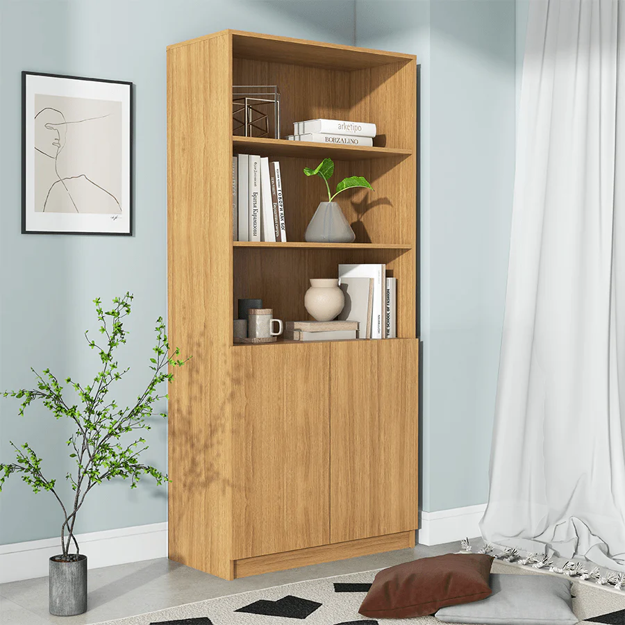 Russel 80 cm 2 Door Bookcase - Image 13