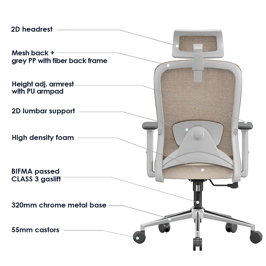 Sammy High Back Office Chair - Image 10