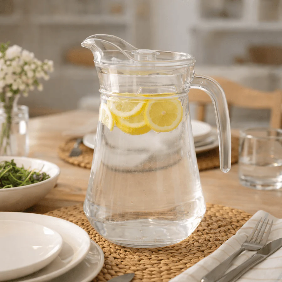 Sandia Glass Pitcher with Lid - 35oz - Image 3