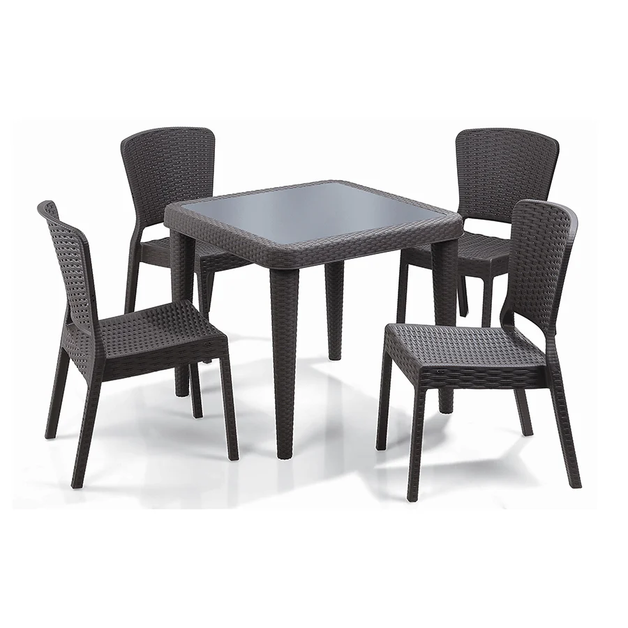 Santi 4 Seater Plastic Outdoor Dining