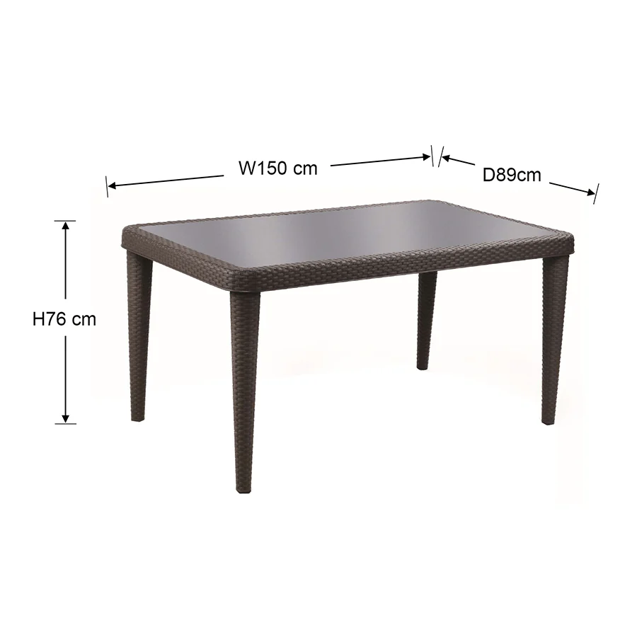 Santi 6 Seater Outdoor Table - Image 16