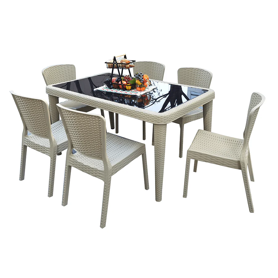 Santi 6 Seater Outdoor Table - Image 5