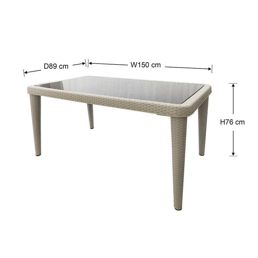 Santi 6 Seater Outdoor Table - Image 9