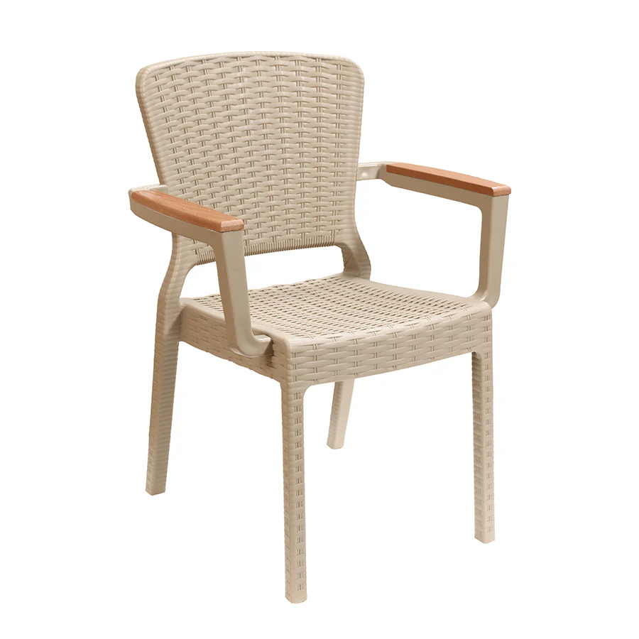 Santi 6 Seater Plastic Outdoor Dining - Image 10