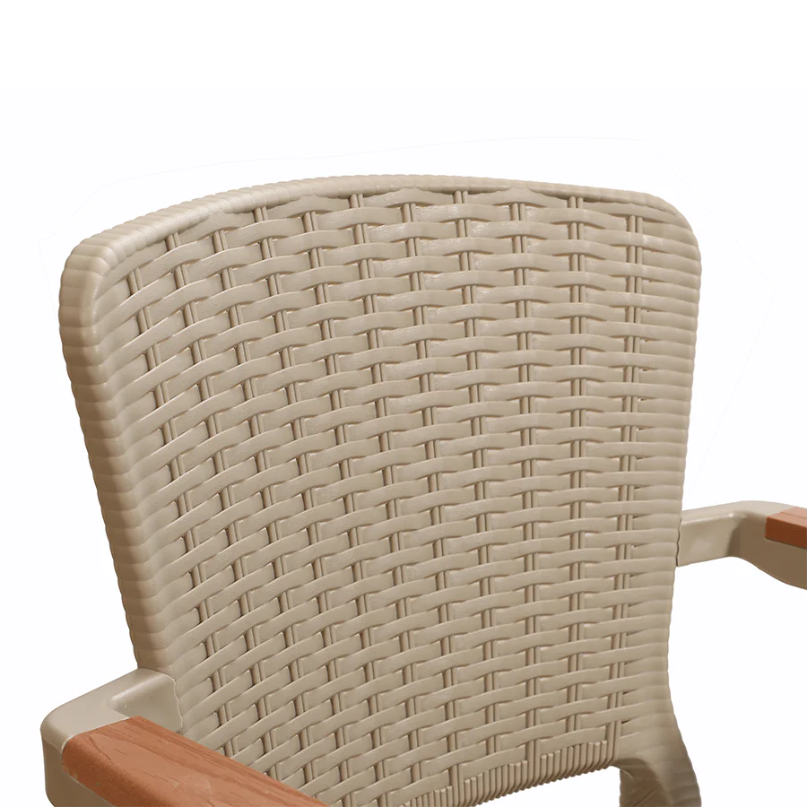 Santi 6 Seater Plastic Outdoor Dining - Image 12