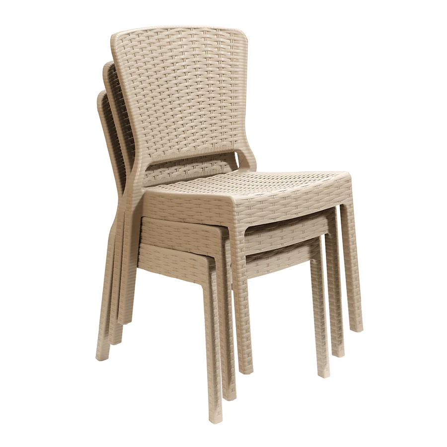 Santi 6 Seater Plastic Outdoor Dining - Image 22