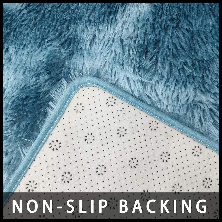 Sari Peacock Blue Plush Rug - Image 4