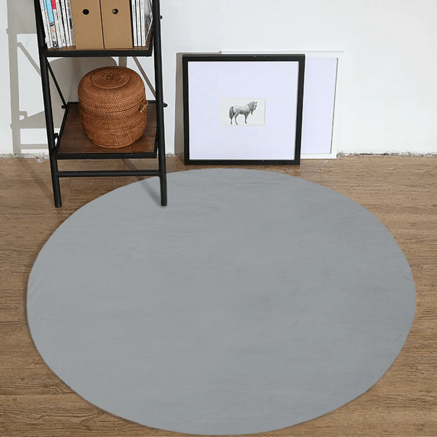 Saven Charcoal Gray Shaggy Rug - Image 2