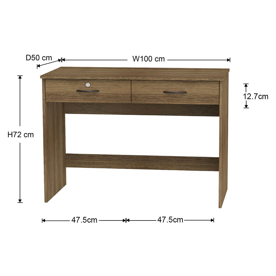 Saxon 100 cm Desk with 2 Drawer - Image 24