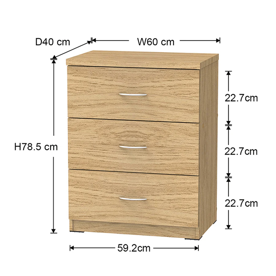 Selene Chest of 3 Drawer - Image 13