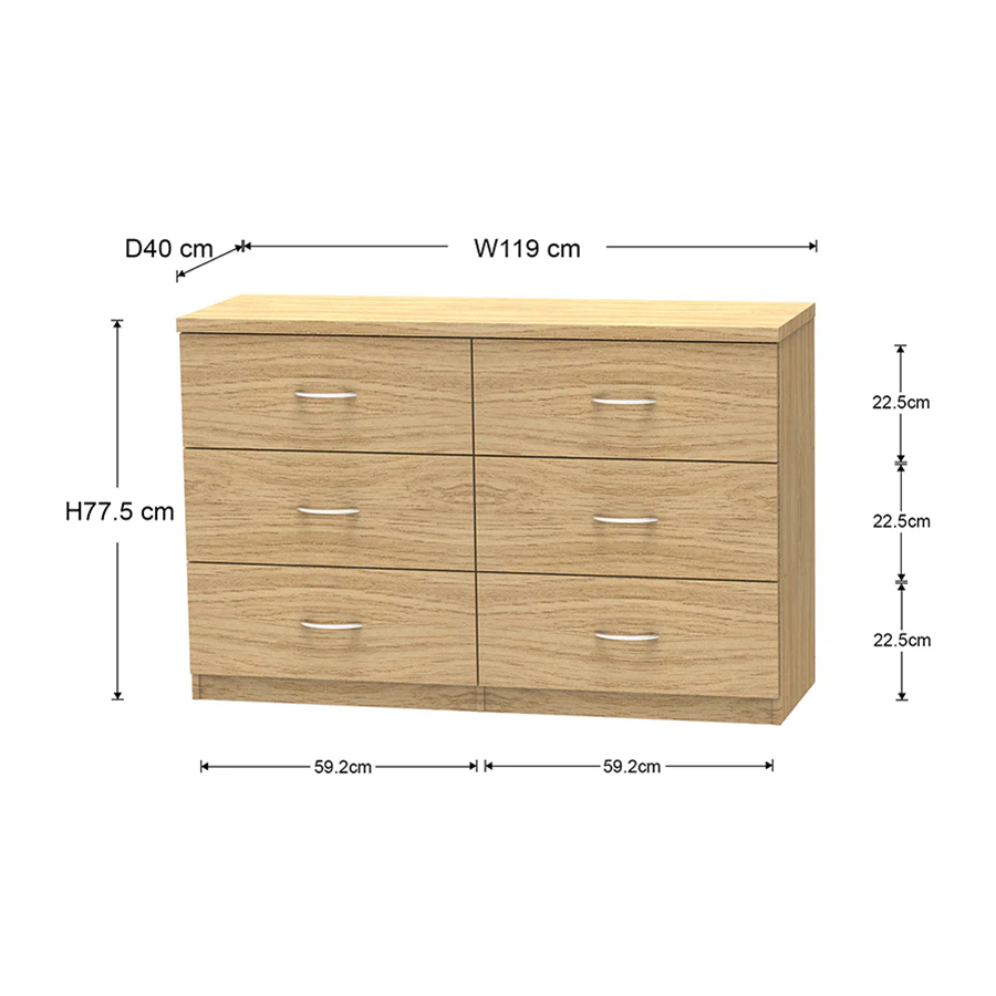 Selene Chest of 6 Drawer - Image 15