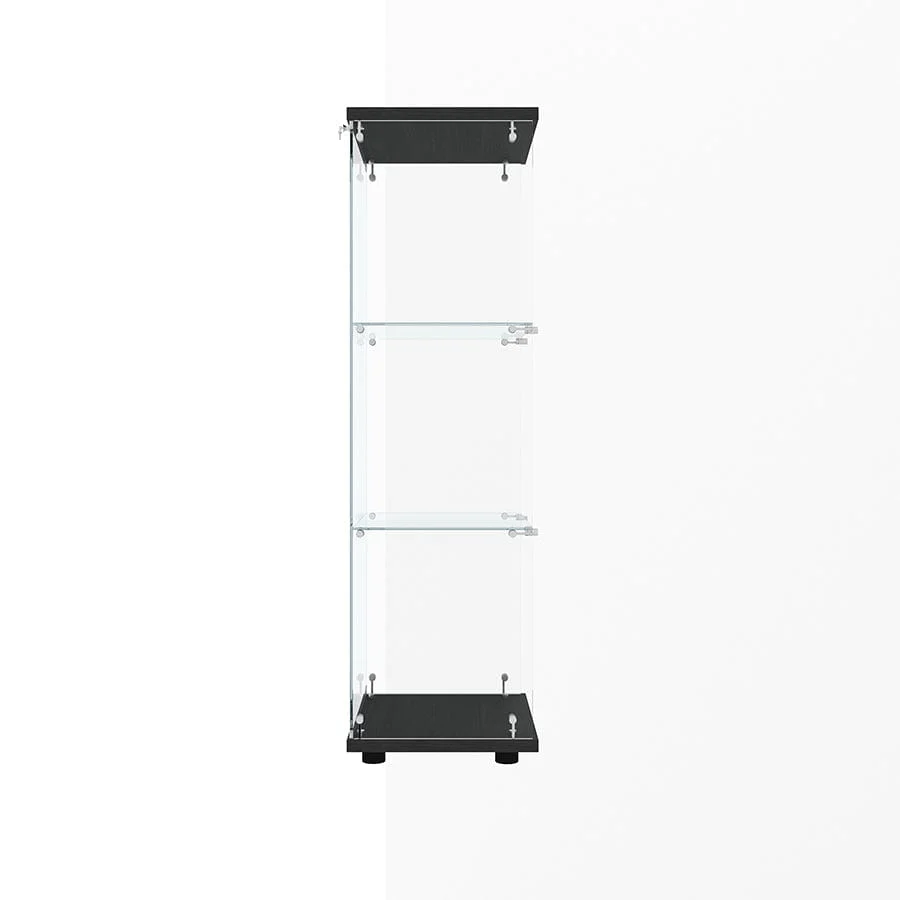 Serris 3 Tier 1 Door Glass Cabinet - Image 11