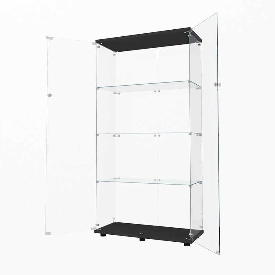 Serris 4 Tier 2 Door Glass Cabinet - Image 5