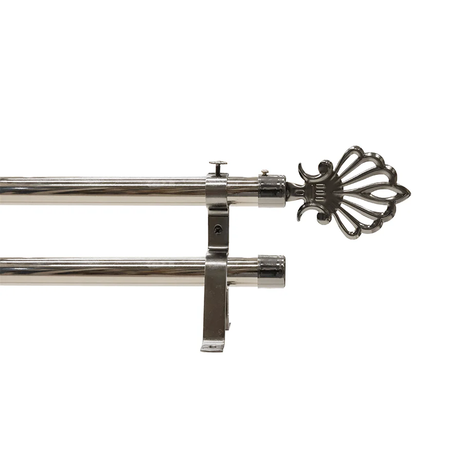 Sheela Double Curtain Rod Set