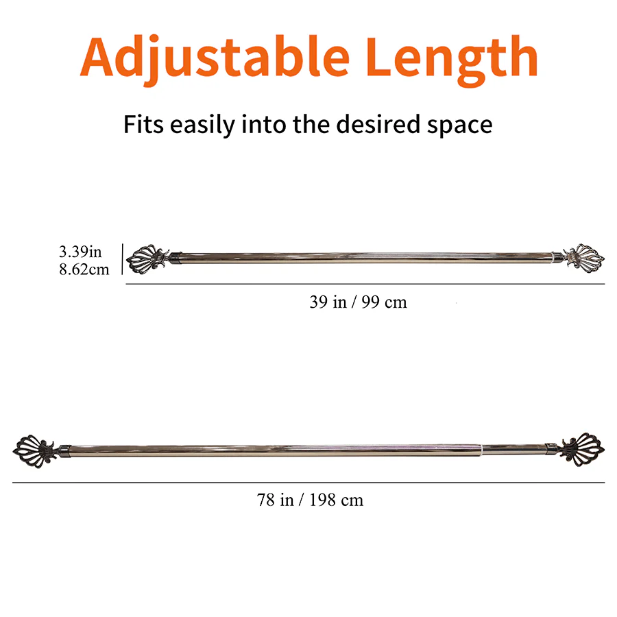 Sheela Double Curtain Rod Set - Image 7