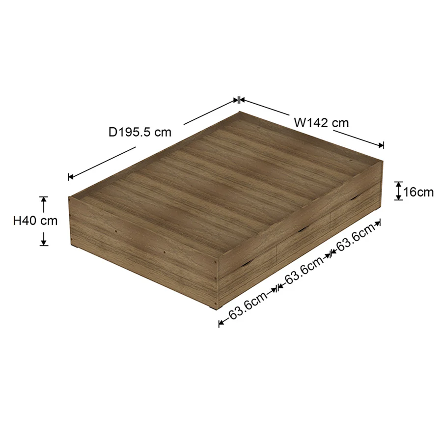 Siesta Walnut with 6 Drawers Bed - Image 17